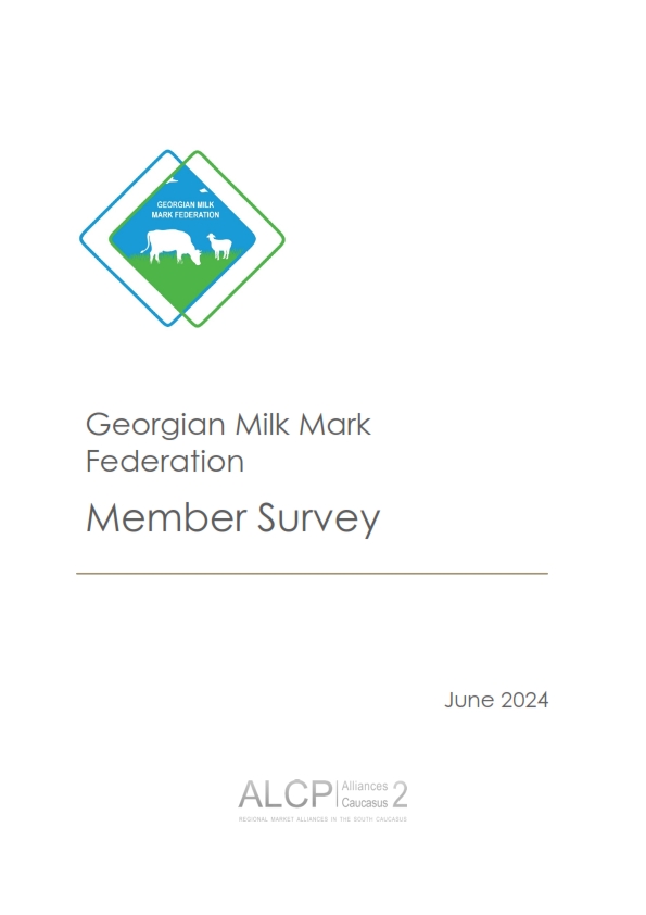 Georgian Milk Mark Federation  Member Survey June 2024